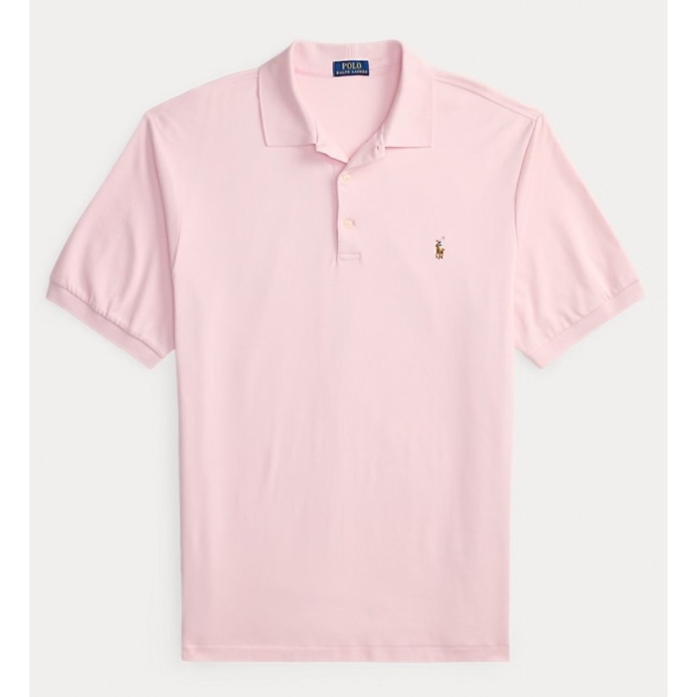 Polo Ralph Lauren Mens 2XB Pink Soft Cotton Short Sleeve Flesh Pony Polo Shirt